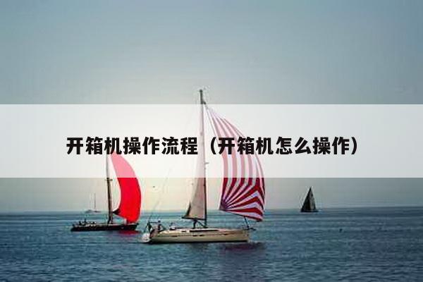 开箱机操作流程（开箱机怎么操作）