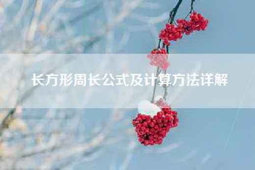 长方形周长公式及计算方法详解