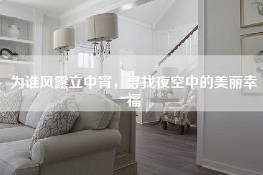 为谁风露立中宵，寻找夜空中的美丽幸福