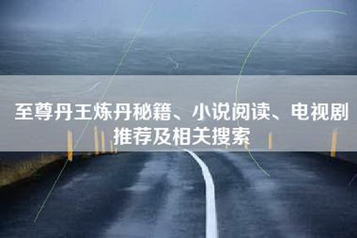 至尊丹王炼丹秘籍、小说阅读、电视剧推荐及相关搜索