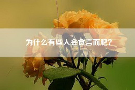 为什么有些人会食言而肥？