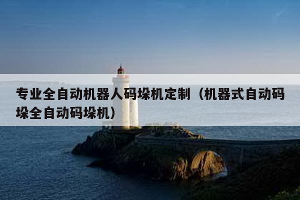 专业全自动机器人码垛机定制（机器式自动码垛全自动码垛机）