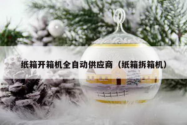 纸箱开箱机全自动供应商（纸箱拆箱机）