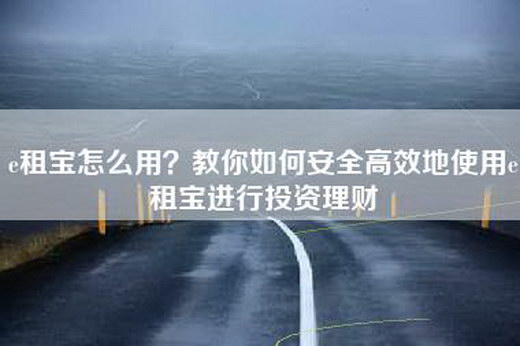 e租宝怎么用？教你如何安全高效地使用e租宝进行投资理财