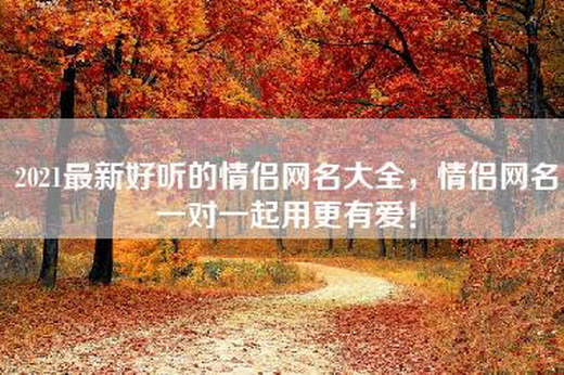 2021最新好听的情侣网名大全，情侣网名一对一起用更有爱！