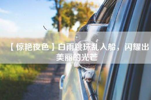 【惊艳夜色】白雨跳珠乱入船，闪耀出美丽的光芒