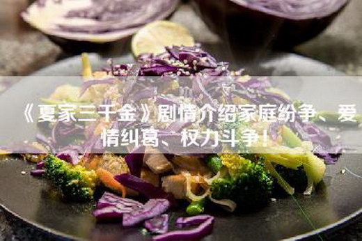 《夏家三千金》剧情介绍家庭纷争、爱情纠葛、权力斗争！