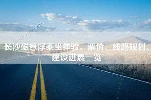 长沙磁悬浮乘坐体验、票价、线路规划、建设进展一览