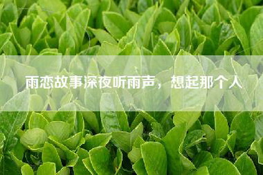 雨恋故事深夜听雨声，想起那个人