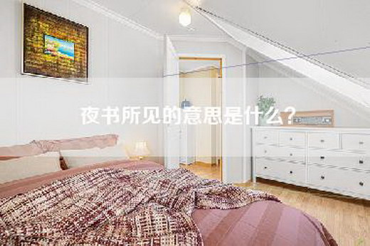 夜书所见的意思是什么？